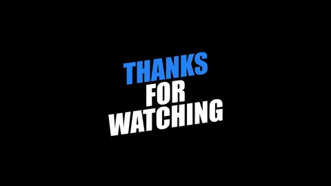 Thanks for watching text animation Stock Footage 311521750