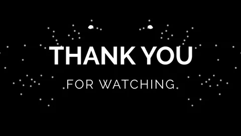 Thanks for watching Text typography animation 4k video Stock Footage 302725184