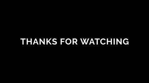 Thanks for watching Text typography animation 4k video Stock Footage 302726073