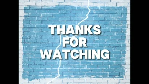 Thanks for watching theme thunder Stock Footage 295831117