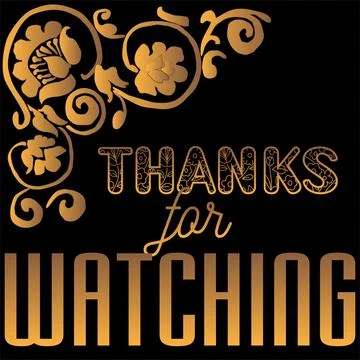Thanks For Watching Vector Illustration Stock Illustration