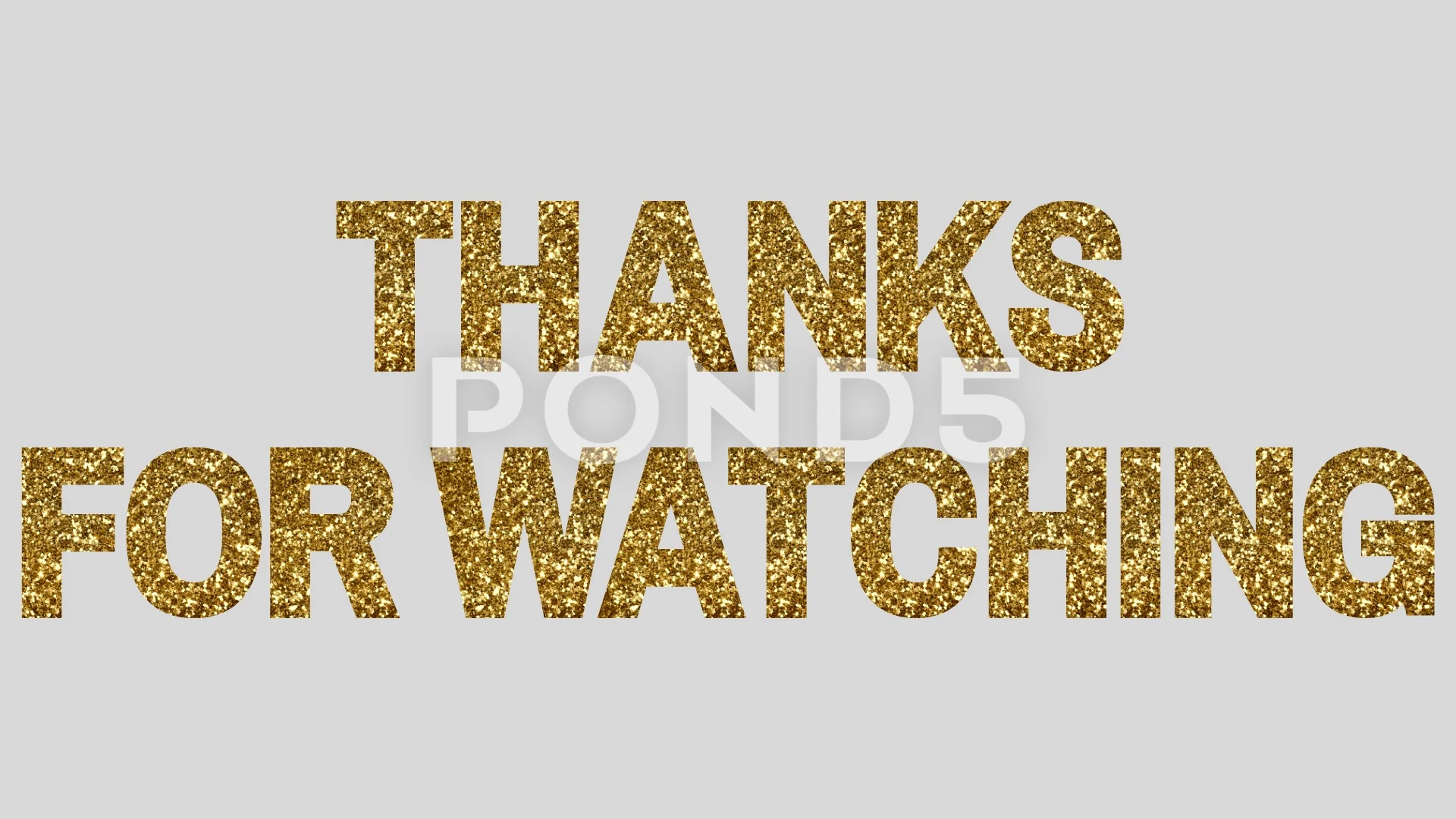 Thanks For Watching Video Text | Stock Video | Pond5