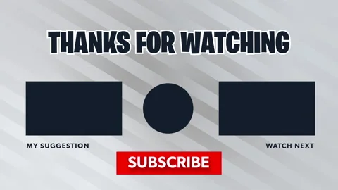 Thanks for watching white backdrop Stock Footage 201329104