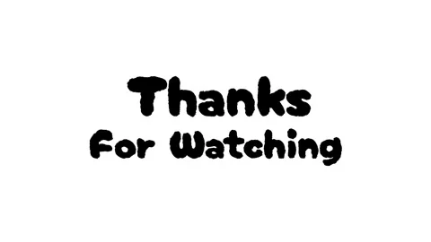 Thanks for Watching wiggle text effect animation isolated on white background Video stock 321294400