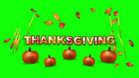 Thanksgiving 3d balloon typography Vídeos de archivo 345798503