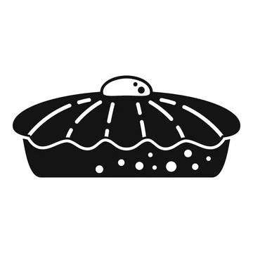 Thanksgiving apple pie icon simple vector. Cake dessert Stock Illustration