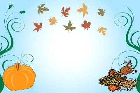 Thanksgiving Background  Stock Illustration