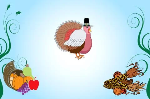 Thanksgiving Background  Stock Illustration