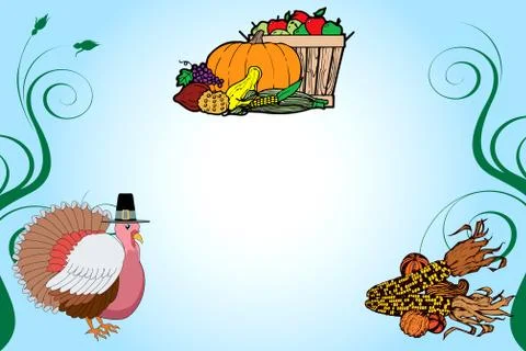 Thanksgiving Background  Stock Illustration