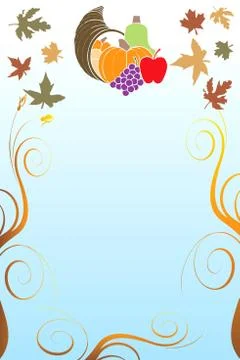 Thanksgiving Background  Stock Illustration