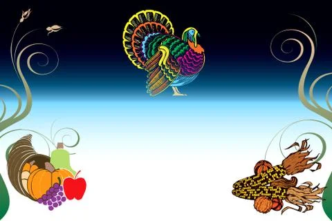 Thanksgiving Background  Stock Illustration