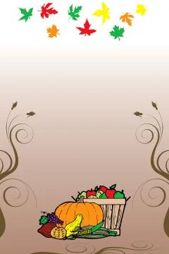 Thanksgiving Background  Stock Illustration
