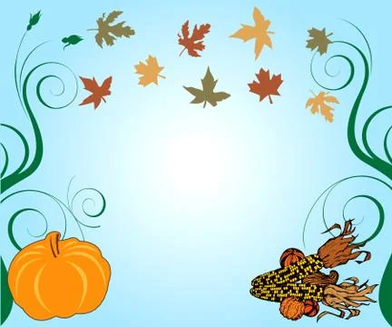 Thanksgiving Background Stock Illustration