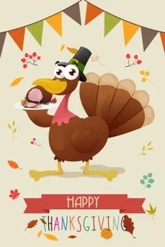 Thanksgiving Background Stock Illustration