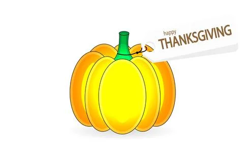 Thanksgiving in Canada pumpkin Stock Illustration
