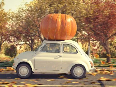 Thanksgiving is coming soon. 3d rendering Stock Illustration