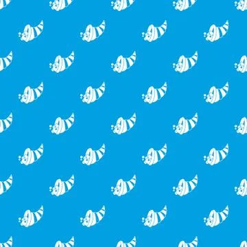 Thanksgiving cornucopia pattern seamless blue Stock Illustration