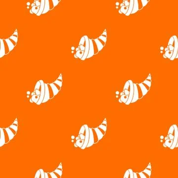 Thanksgiving cornucopia pattern seamless Stock Illustration