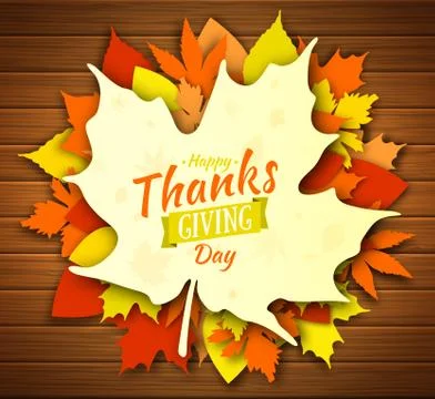 Thanksgiving day background Stock Illustration