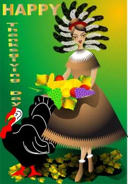 Thanksgiving day Stock Illustration