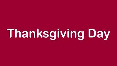 Thanksgiving Day Nice Animation Video Stock Footage 319437553