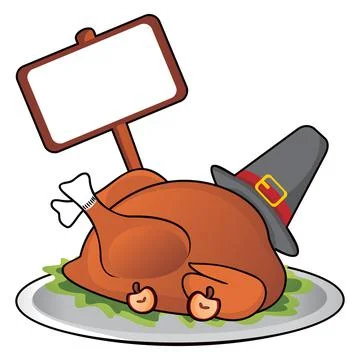 Thanksgiving dinner Stock Illustration