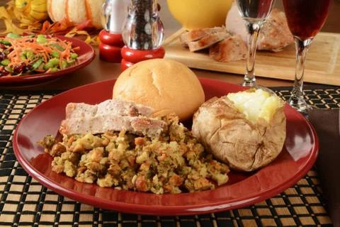 Thanksgiving dinner Stock Photos