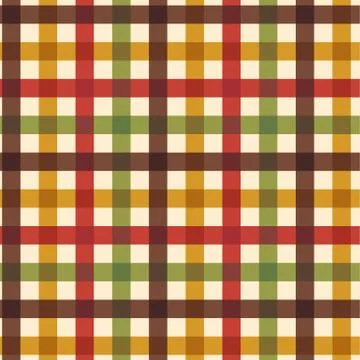 Thanksgiving/ Fall plaid in vector format. Stock Illustration