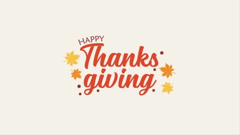 Thanksgiving Handwritting Text Animation Stock Footage 253478323