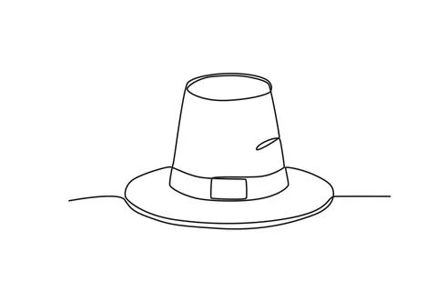 A thanksgiving hat Stock Illustration