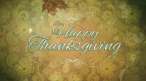Thanksgiving Lace 4K loop Video stock 67429331