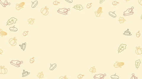 Thanksgiving pattern animation 動画素材 321097090