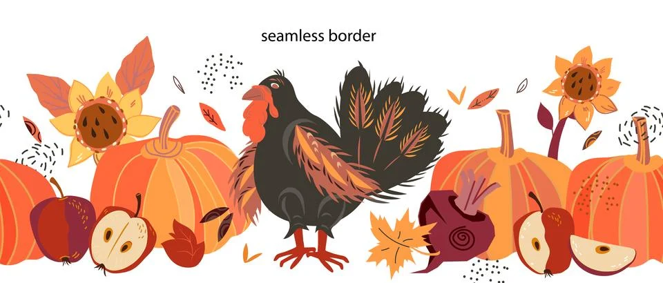turkey border clip art