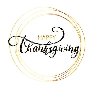 Thanksgiving with sequins Stock Illustration