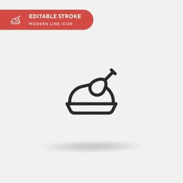 Thanksgiving Simple vector icon. Illustration symbol design template for web  Stock Illustration