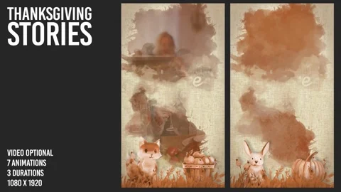Thanksgiving  Story After Effects stock