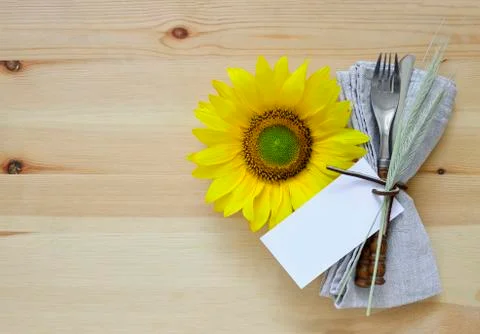 Thanksgiving table setting Stock Photos
