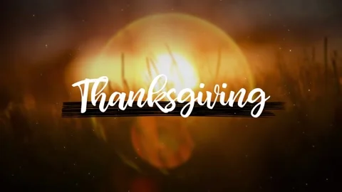 Thanksgiving Text Motion Background Graphics Stock Footage 139604420