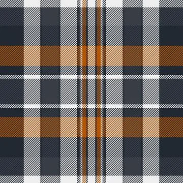Thanksgiving textile vector seamless, no people pattern texture check. Mid .. 스톡 일러스트