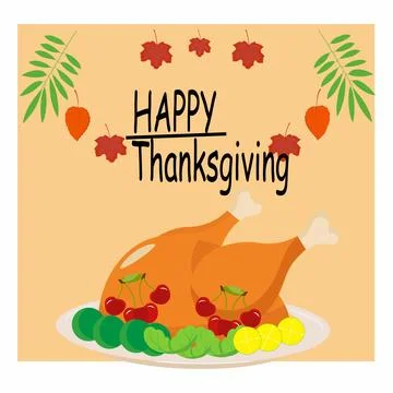 Thanksgiving theme illustration Stock Illustration