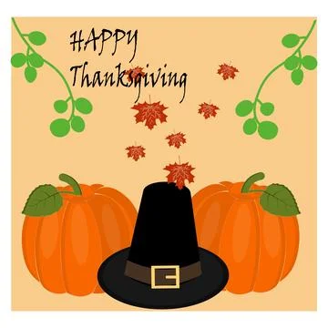 Thanksgiving theme illustration Stock Illustration