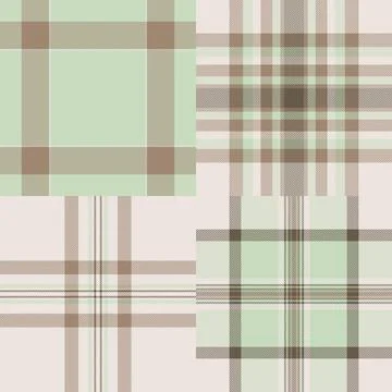 Thanksgiving themed plaid pattern pack for marketplaces. Multi style tartan.. Stock Illustration