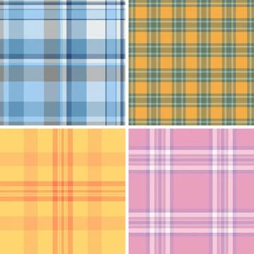 Thanksgiving themed plaid pattern pack for marketplaces. Multi style tartan s Stockillustratie