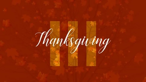 Thanksgiving Title Background Graphics Motion Stock Footage 117443443