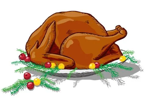 Thanksgiving turkey Stock Illustration