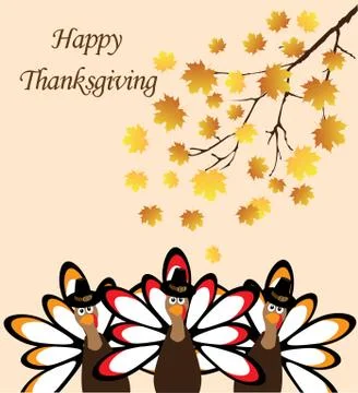 Thanksgiving turkey vector Stock Illustration