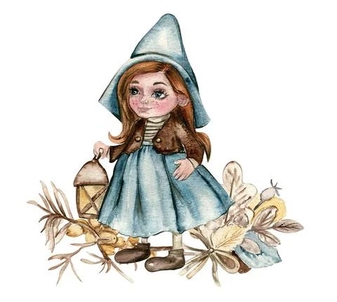 Thanksgiving watercolor elements Stock-Illustration