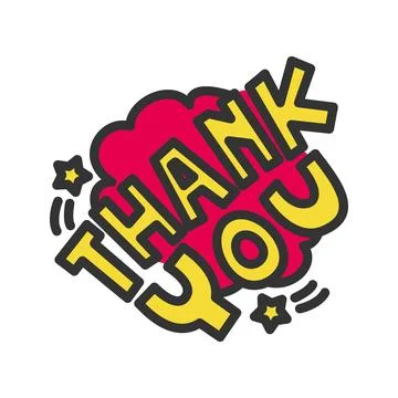 Thankyou Icon Image. Illustrazione stock