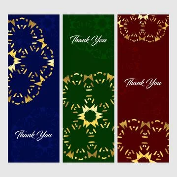 Thankyou typographic banners design vector Stock Illustration