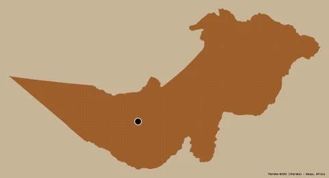 Tharaka-Nithi, county of Kenya, on solid. Pattern Stock Illustration